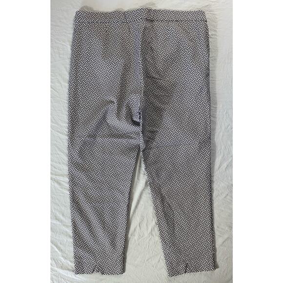 J Jill Essential Slim Ankle Pull On Stretch Pants. Gray Geometric, Women's 16P. - Picture 4 of 5